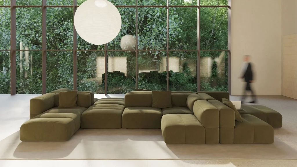 VICCARBE — Viccarbe-_-Savina-sofa-Funda-stool